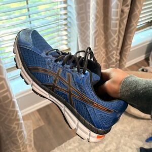ASICS Blue and black running shoes